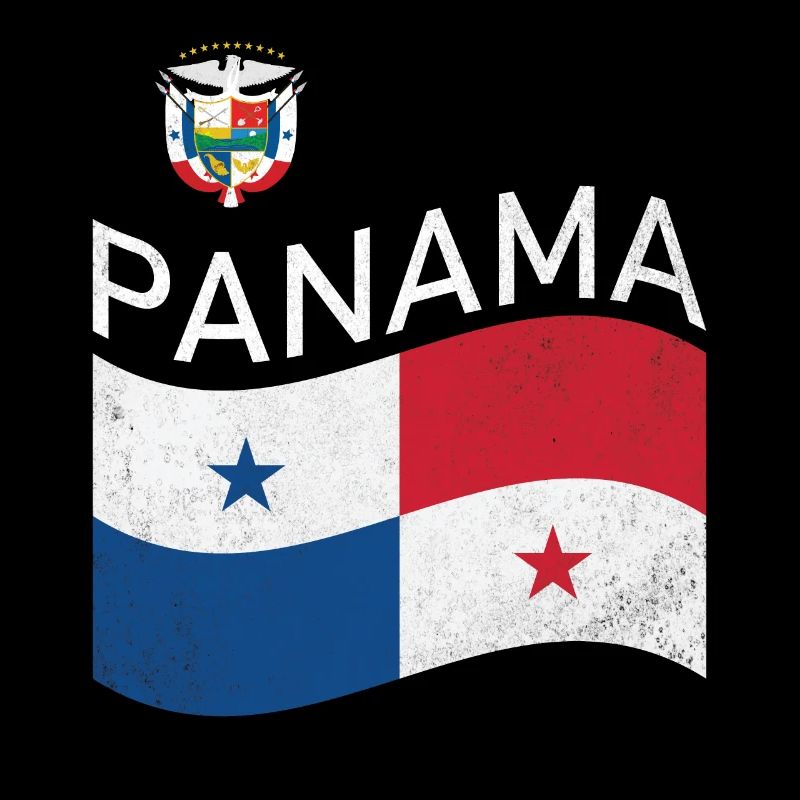 Drapeau du cœur du Panama Canal d’Amérique centrale