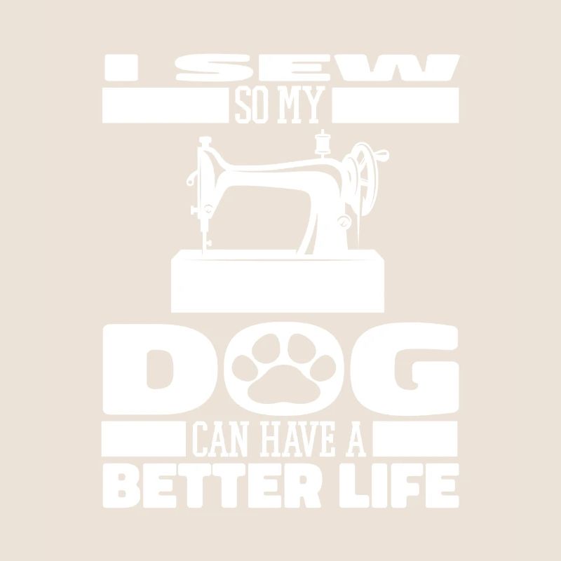 Sewing Sewing Machine Dog