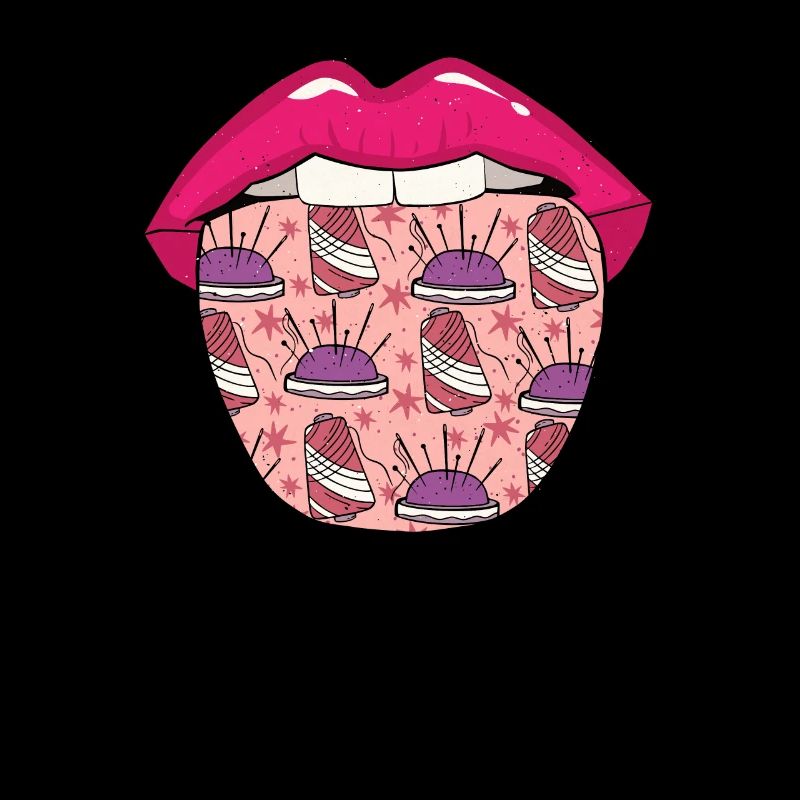 Machine à coudre les lèvres