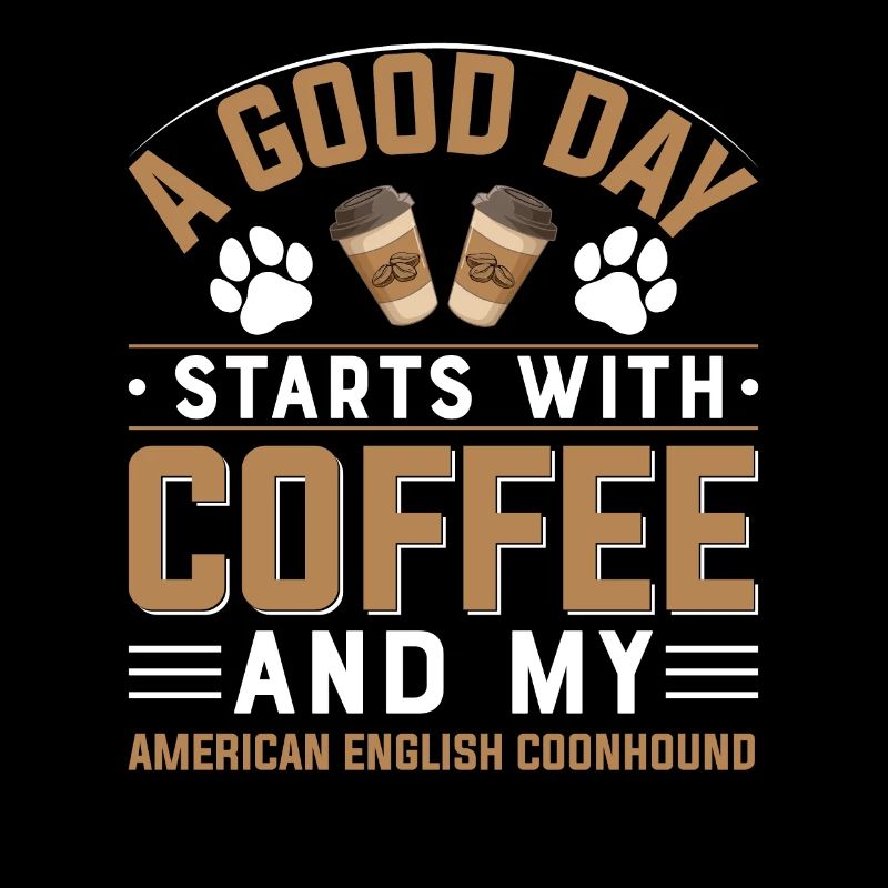 american english coonhound coffee drinking