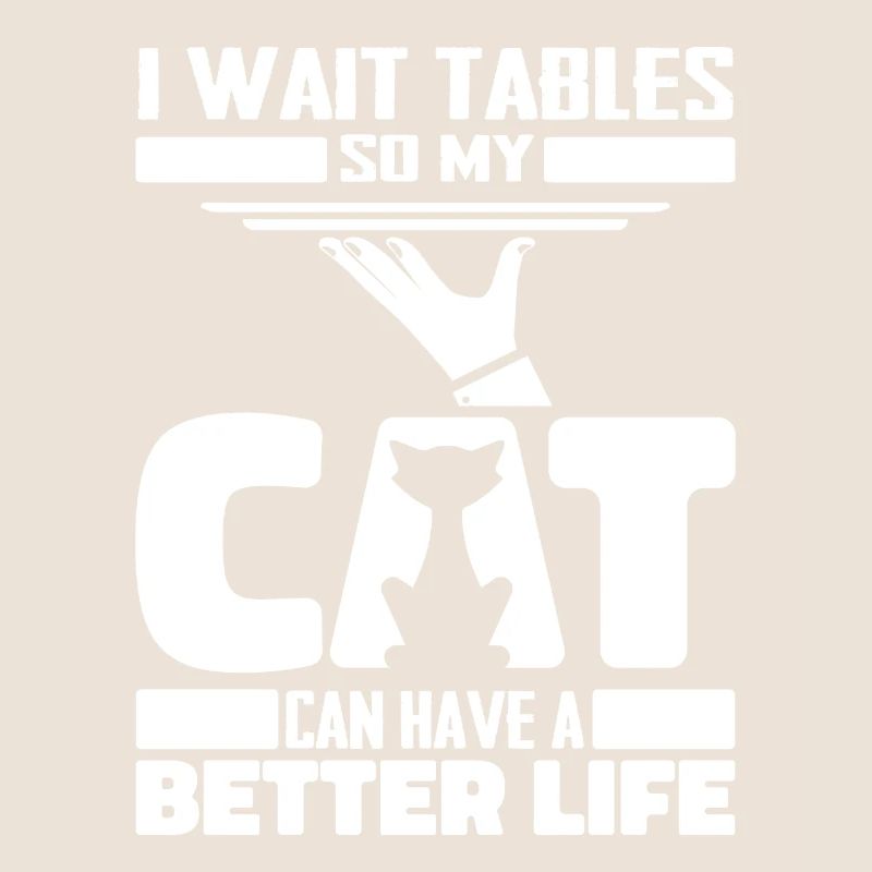 Kellner Kellnerin Katze