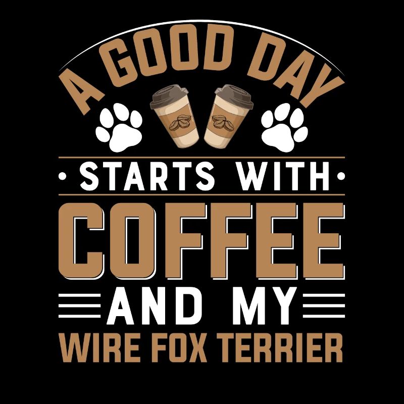 Wirehair Fox Terrier Coffee Drinking Caffeine Dog