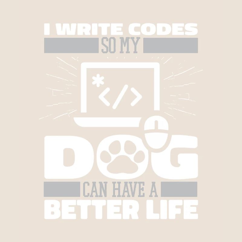 Developer Coder Programmer Dog