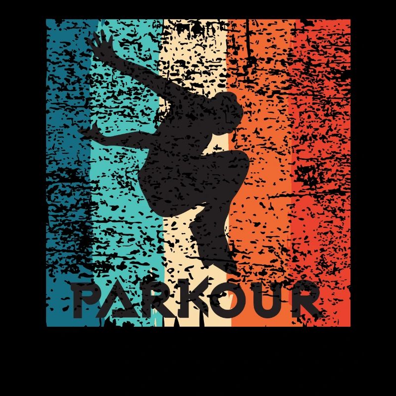 Vintage Parkour Freerunning Siluette Gift Idea