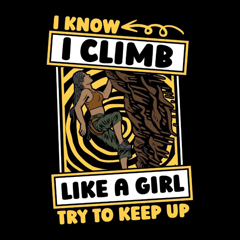Grimpeurs filles grimpantes