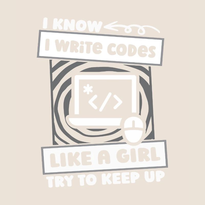 Développeur Coder Programmeur Girl