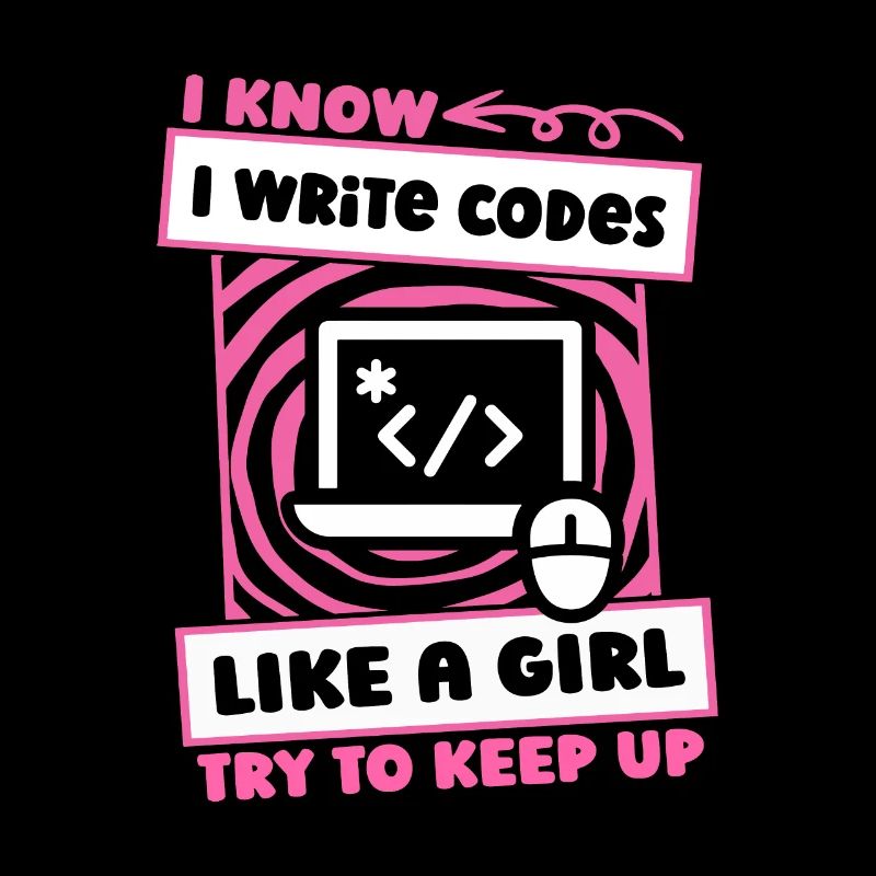 Développeur Coder Programmeur Girl