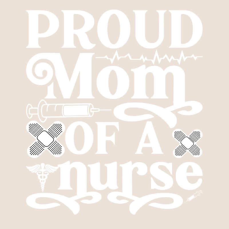 Stolze Mutter einer Krankenschwester