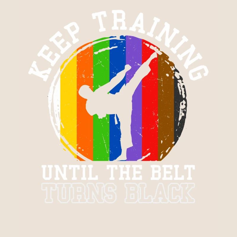 Trainiere weiter, bis der Gürtel schwarz wird