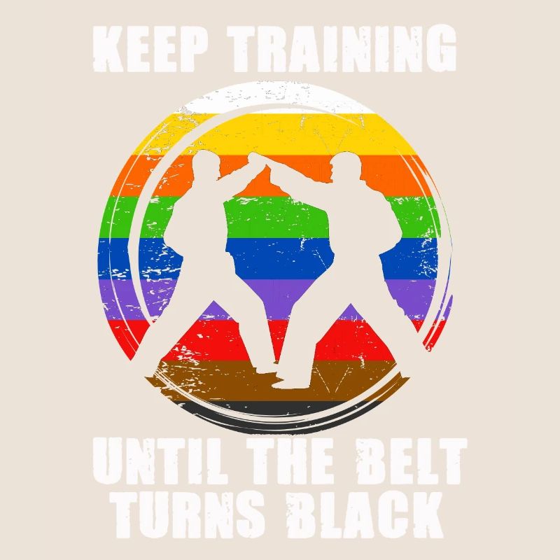 Trainiere weiter, bis der Gürtel schwarz wird