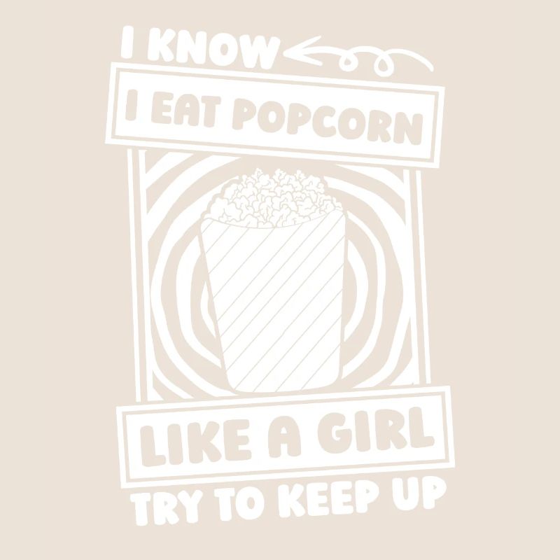 fille de pop-corn