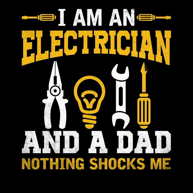 Ehemann Papa Elektriker Held
