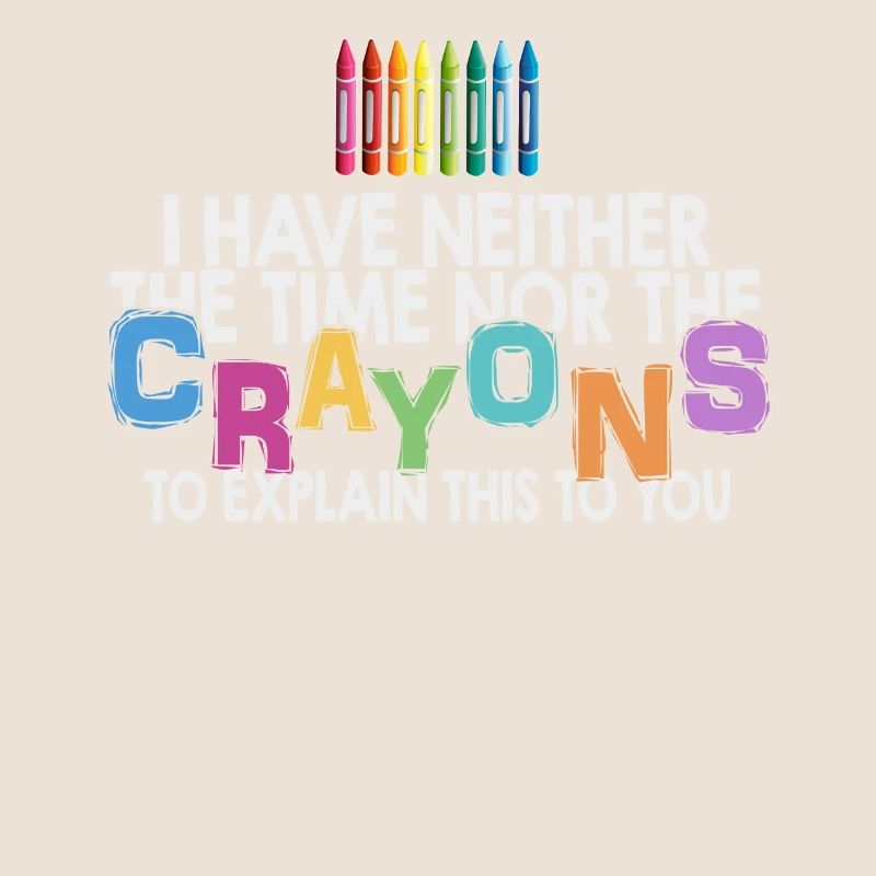 Ich habe nicht die Zeit oder die Buntstifte