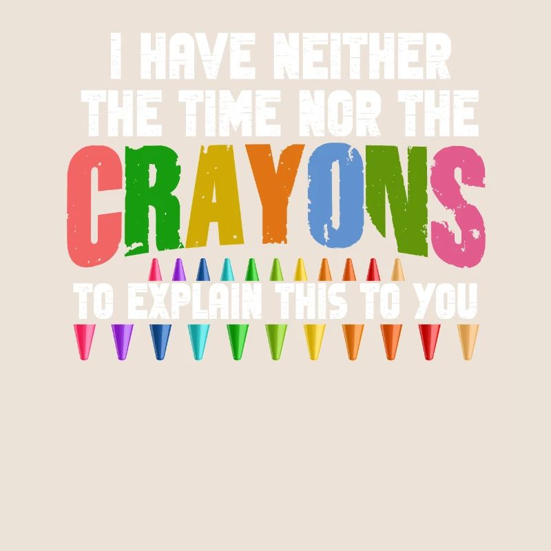Ich habe nicht die Zeit oder die Buntstifte