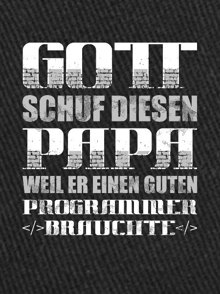 Entwickler Coder Programmierer Vater