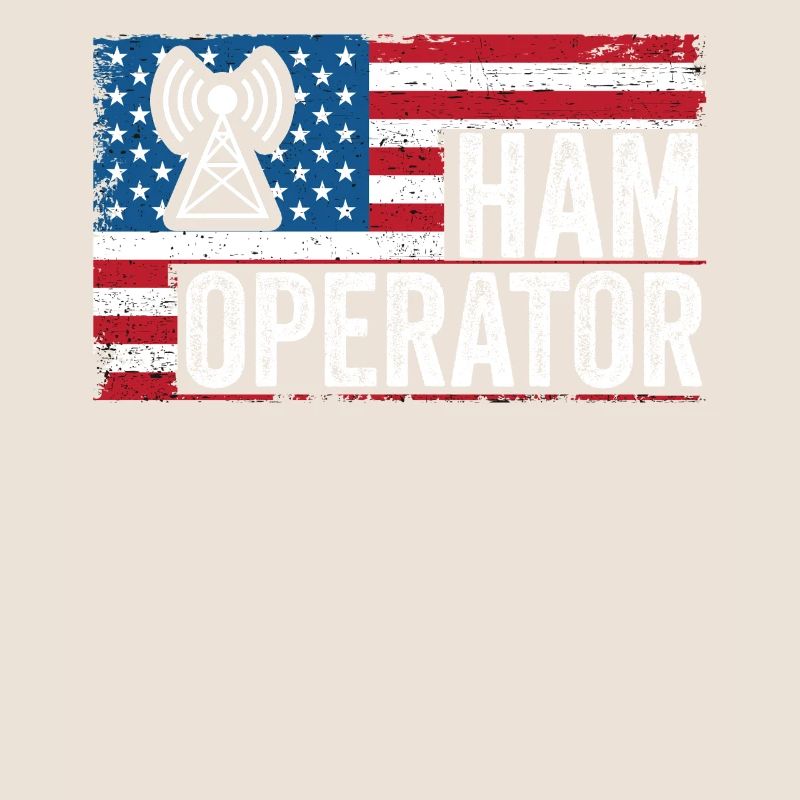 Ham Operator US Flag