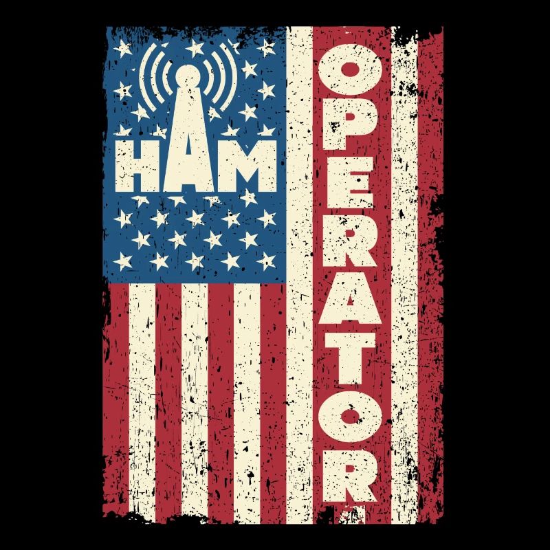 Opérateur de jambon Drapeau américain