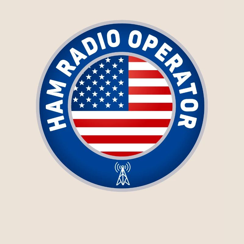 Ham Radio Operator US Flag