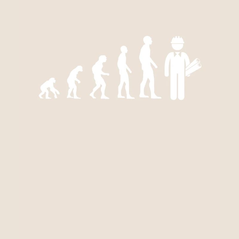 evolution architect man humor gift idea