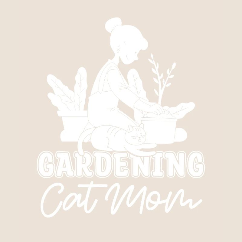 Hobbygärtner Garten Mutter Gartenkatze