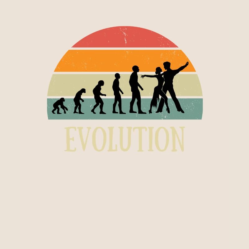 Evolution Vintage Salsa Mann Humor Tanz Geschenk