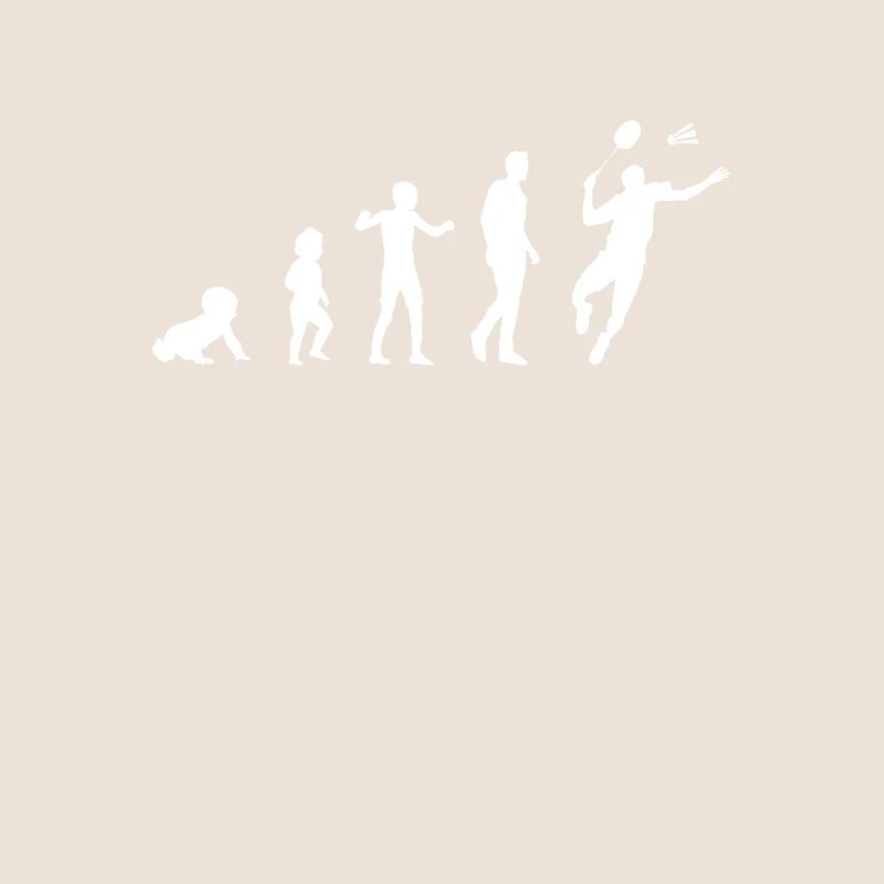 Evolution Baby Badminton Mann Humor Geschenkidee