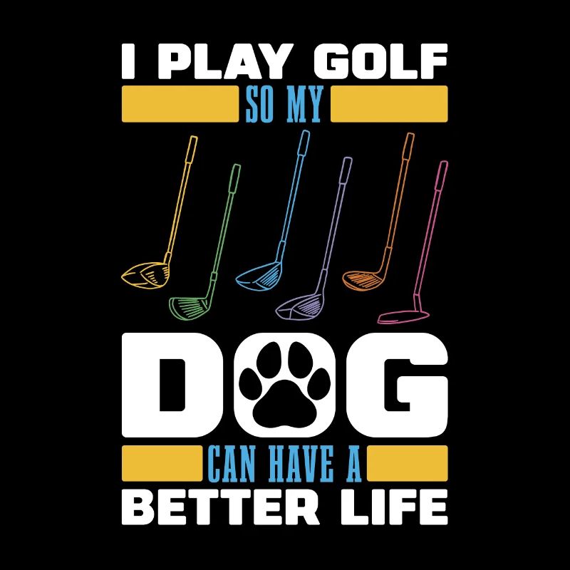 Golf Golfeur Chien de golf