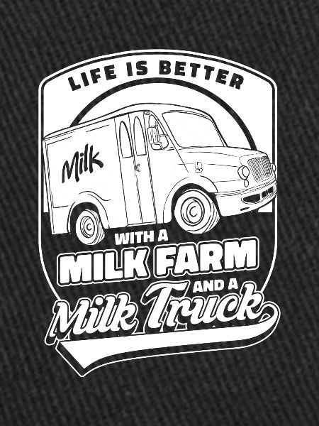 Camion de lait de vache
