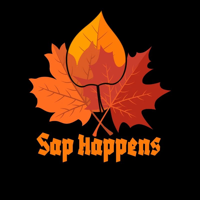 Sirop d’érable arbre tapotement drôle crêpe d’automne