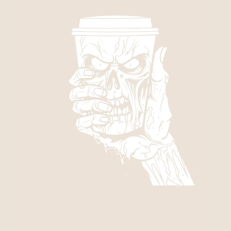 Kaffee Cafe Halloween Zombie Hand