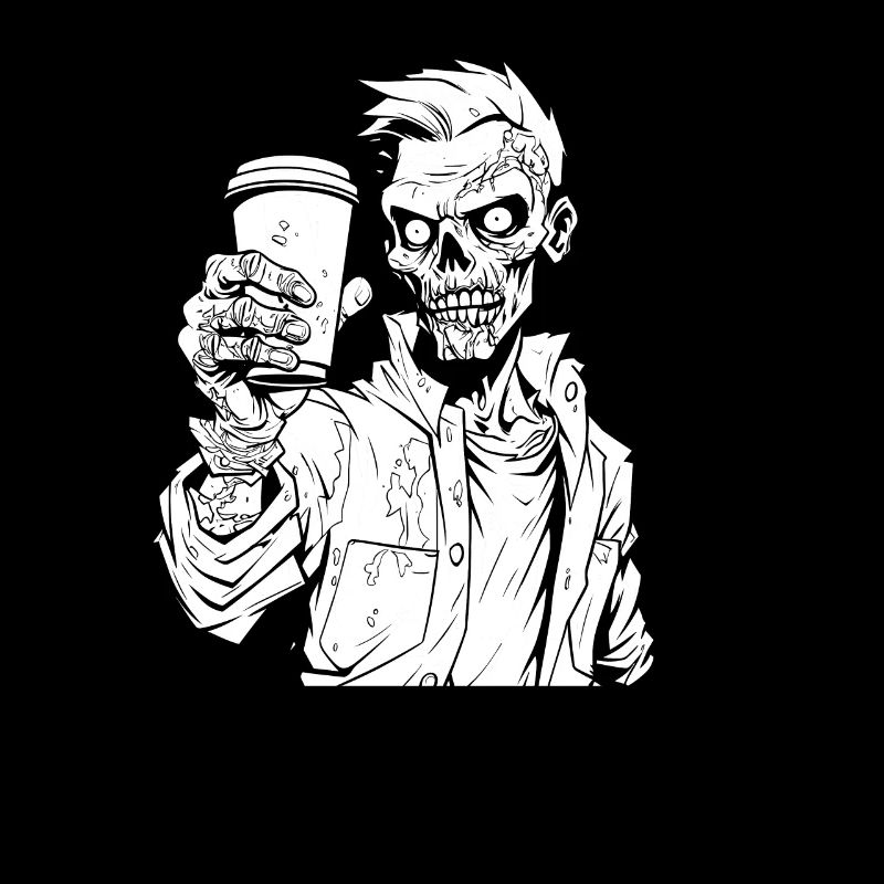 Kaffee Cafe Halloween Zombie