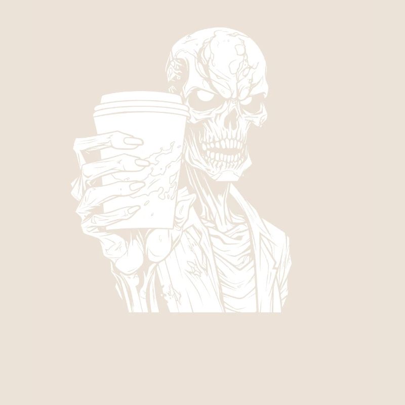 Kaffee Cafe Halloween Zombie Hand