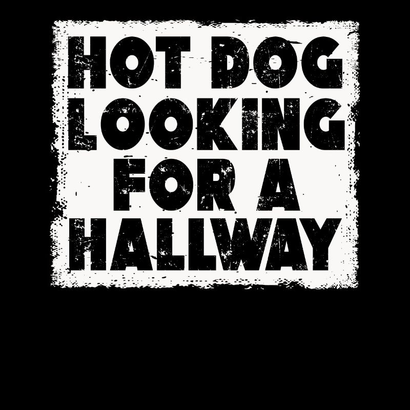 Hot Dog auf der Suche nach einem Flur