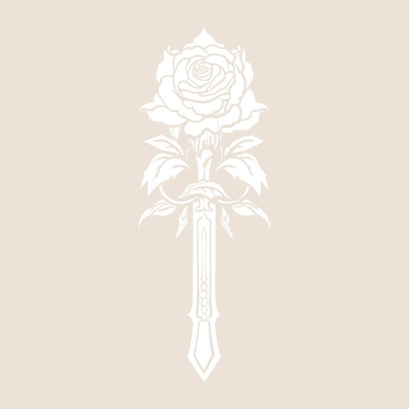 Red Rose Goth Sword