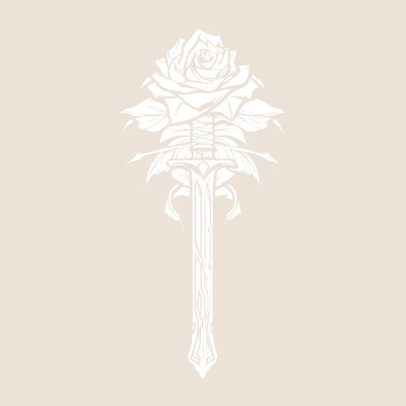 Red Rose Goth Sword