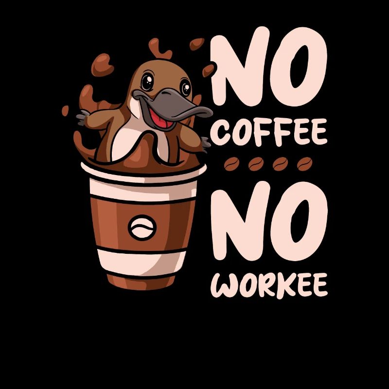 Kaffee Cafe Schnabeltier No Coffee No Workee