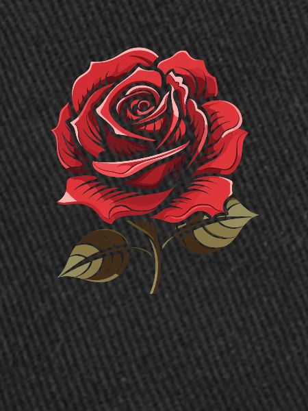 Red Rose Goth Cool
