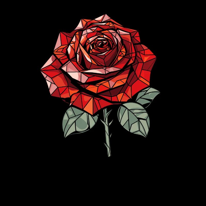 Red Rose Goth Cool