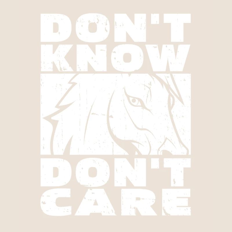 Pferd Reitsport Witzig Dont Know Dont Care