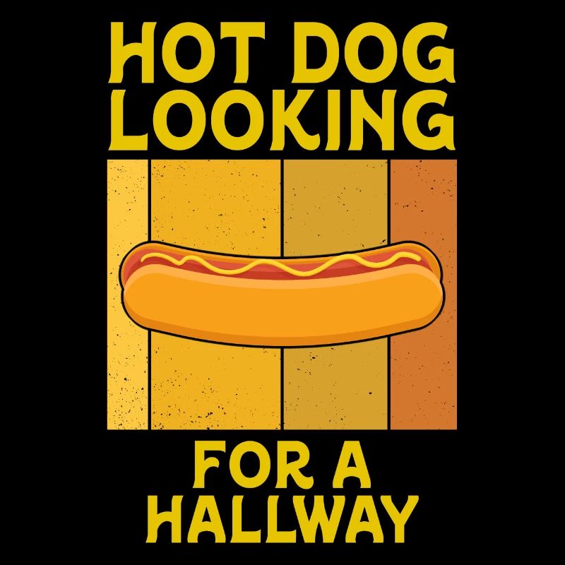 Hot Dog auf der Suche nach einem Flur