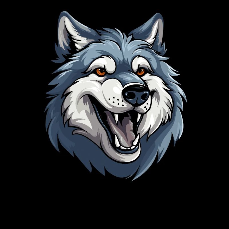 Wolf Lächelnd