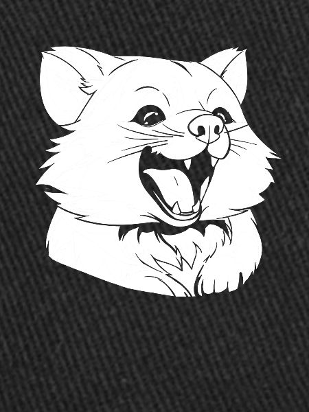 Panda roux souriant