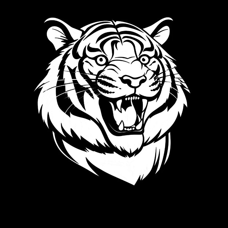 Tigre souriant