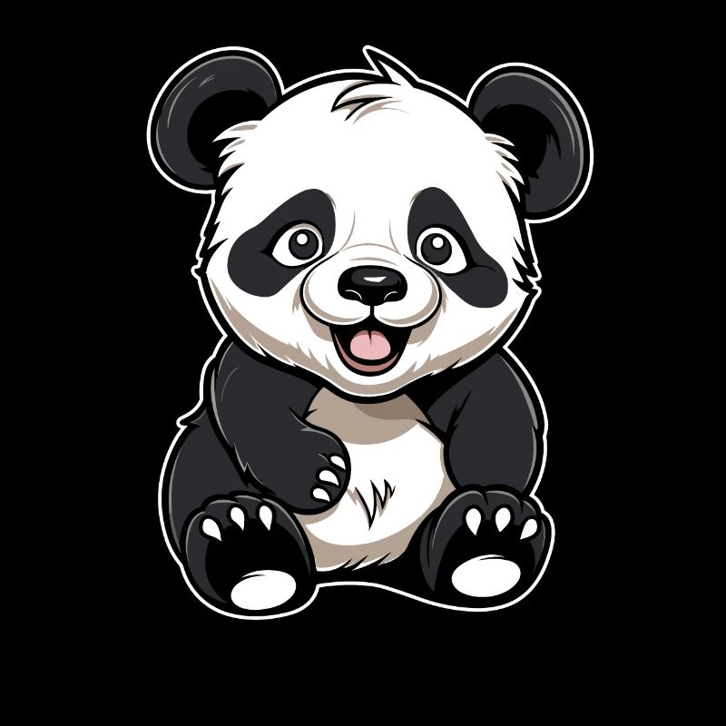 Big Panda Panda Bear Smiling