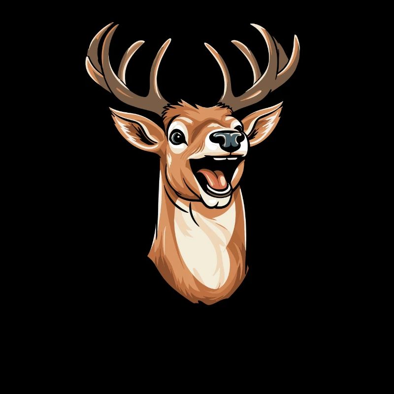 Hirsch Lächelnd
