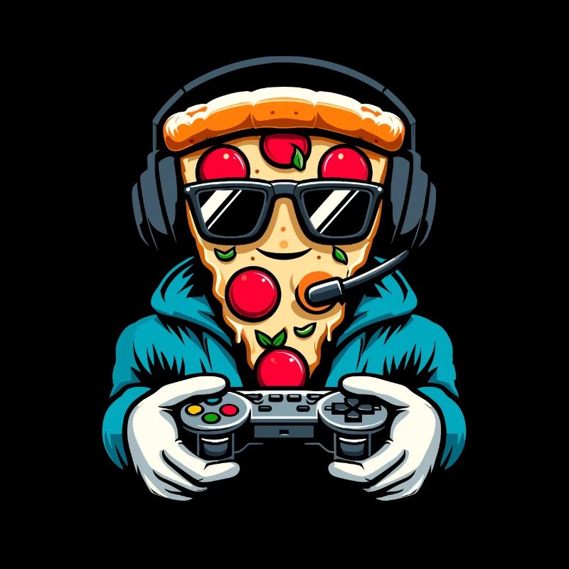 Gamer Gaming Pizza Gaming Controller