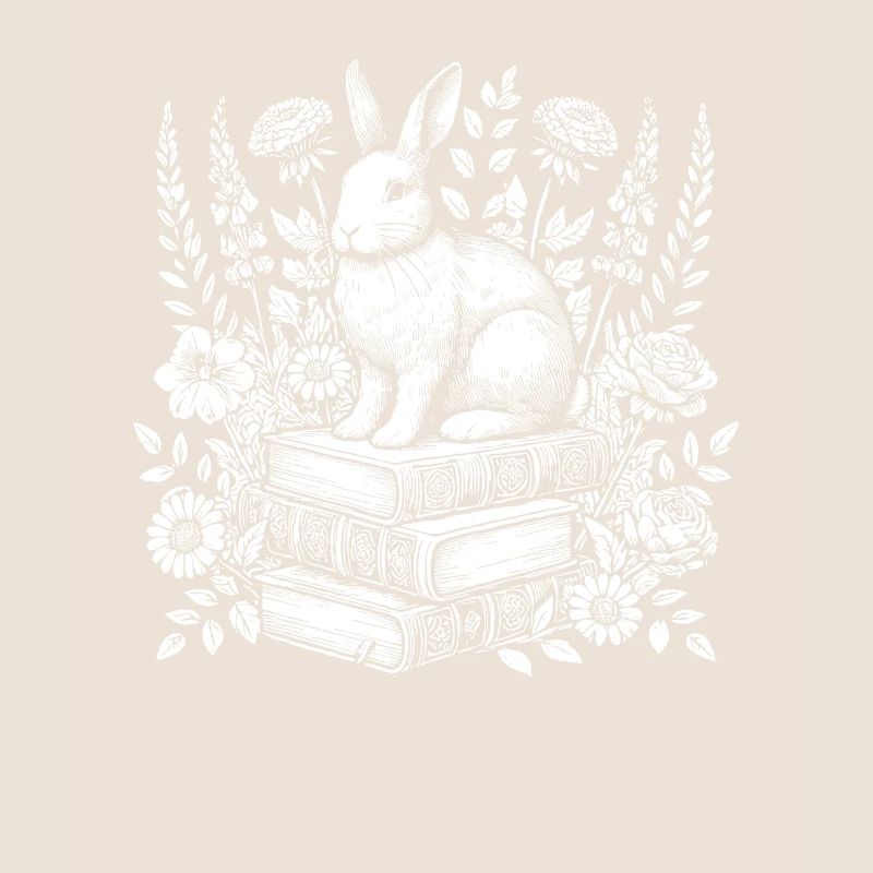 Bunny Rabbit Flower Book Reader