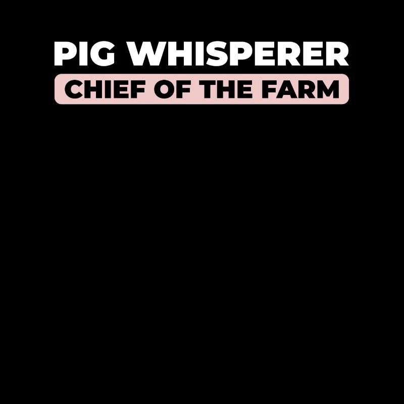 Éleveur de porcs Chef de la ferme