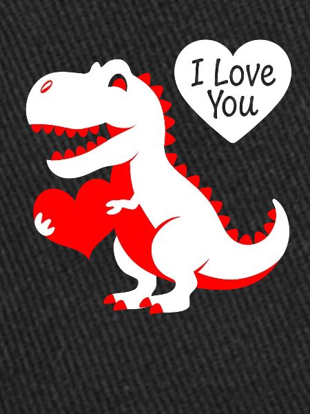 High-contrast Baby-t-rex