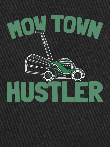 Lawn mower mowing